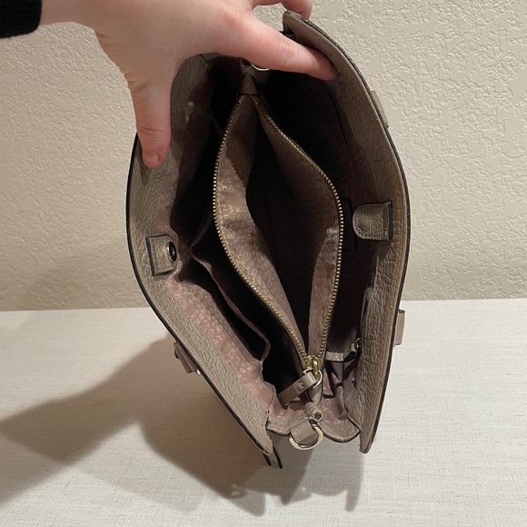 Kate Spade New York Perforated Leather Satchel Taupe...